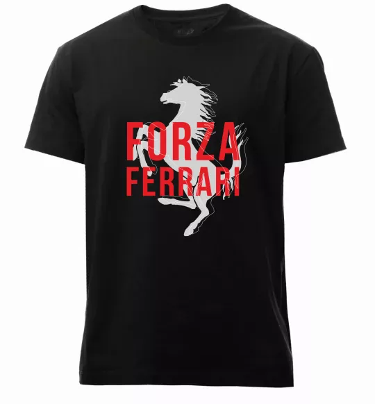 Мужская премиум футболка Forza ferrari Черный фото