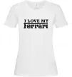 Жіноча футболка I love my ferrari Білий фото