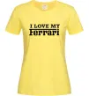 Жіноча футболка I love my ferrari Лимонний фото