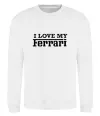 Світшот I love my ferrari Білий фото