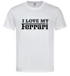 Мужская футболка I love my ferrari Белый фото