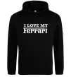 Женская толстовка (худи) I love my ferrari Черный фото