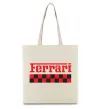 Эко-сумка Ferrari Бежевый фото