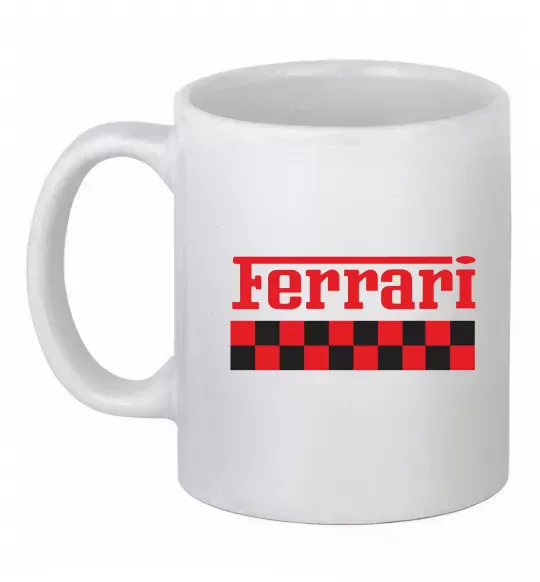 Чашка керамическая Ferrari Белый фото