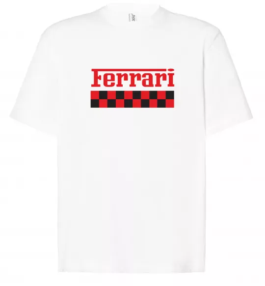 Футболка Оверсайз Ferrari Белый фото