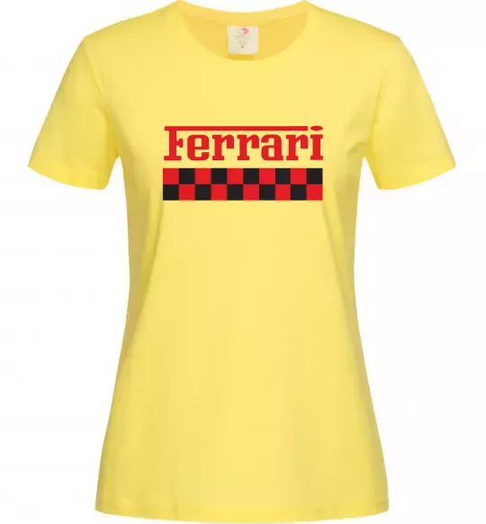 Жіноча футболка Ferrari Лимонний фото