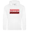 Чоловіча толстовка (худі) Ferrari Білий фото