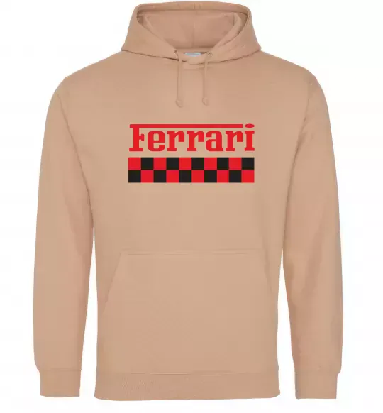 Чоловіча толстовка (худі) Ferrari Пісочний фото