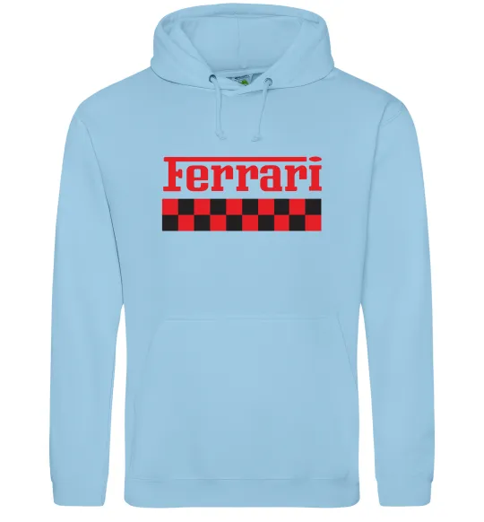 Мужская толстовка (худи) Ferrari Голубой фото
