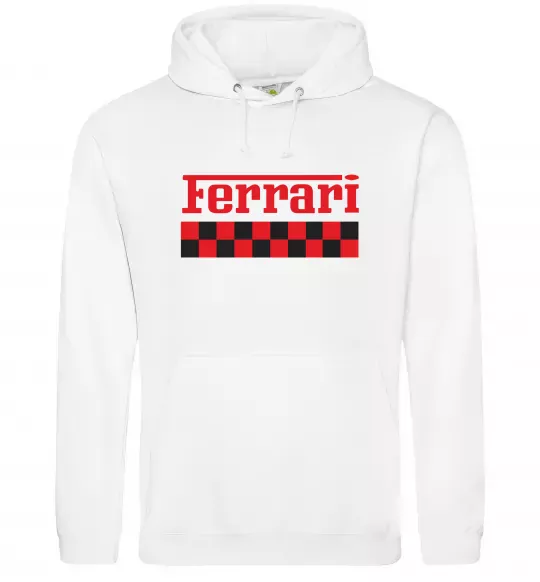 Женская толстовка (худи) Ferrari Белый фото