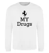 Свитшот Ferrari my drugs Белый фото