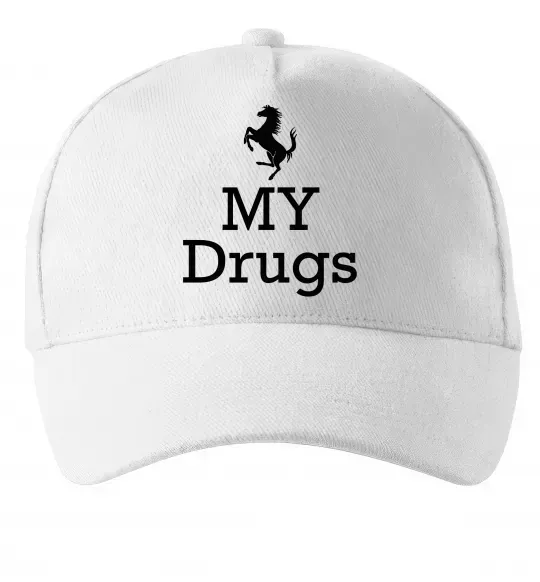 Кепка Ferrari my drugs Белый фото
