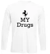 Лонгслив Ferrari my drugs Белый фото