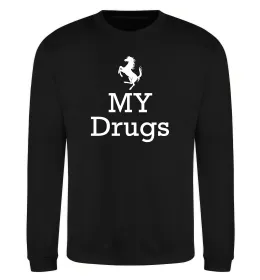 Свитшот Ferrari my drugs Черный фото