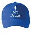 Кепка Ferrari my drugs Ярко-синий фото