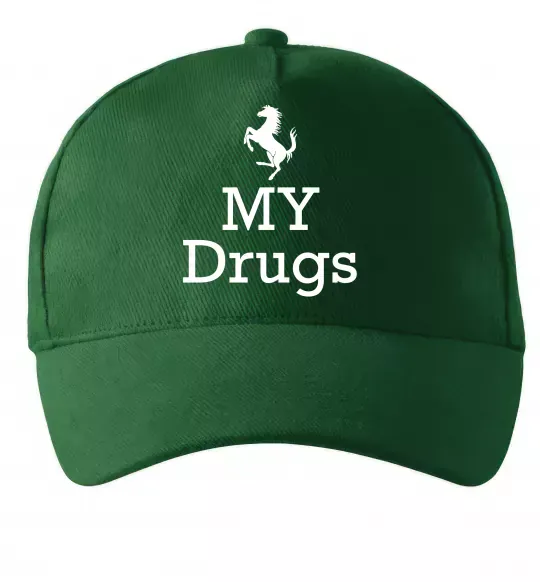 Кепка Ferrari my drugs Темно-зеленый фото