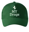 Кепка Ferrari my drugs Темно-зеленый фото