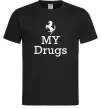 Мужская футболка Ferrari my drugs Черный фото