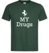 Мужская футболка Ferrari my drugs Темно-зеленый фото