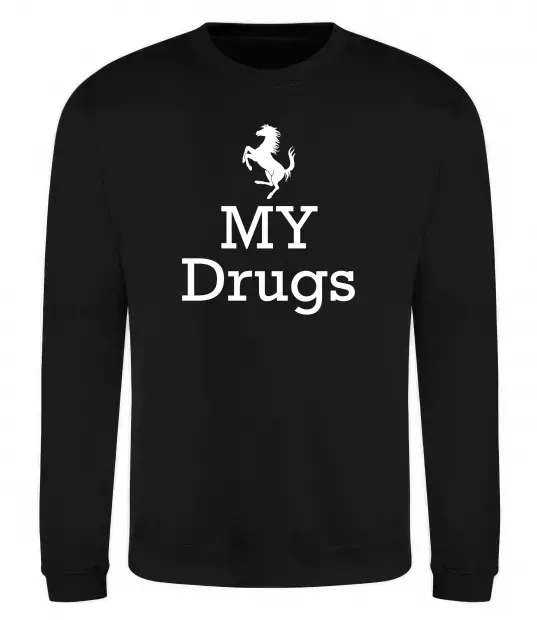 Свитшот Ferrari my drugs Черный фото