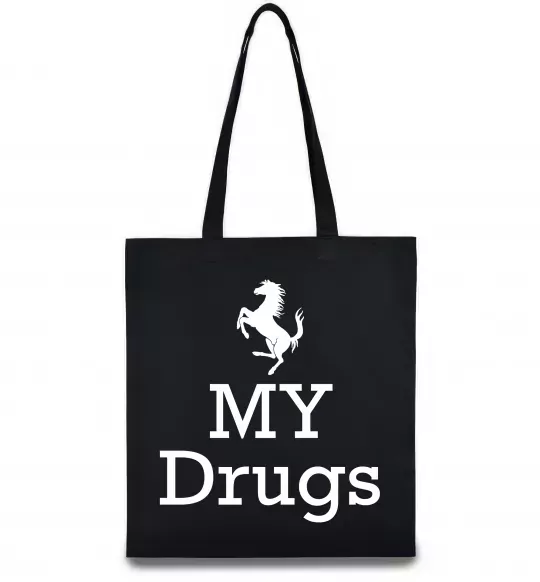 Эко-сумка Ferrari my drugs Черный фото