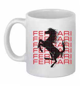 Чашка керамическая Ferrari my drugs Белый фото