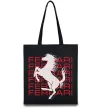 Эко-сумка Ferrari logo і написи Черный фото