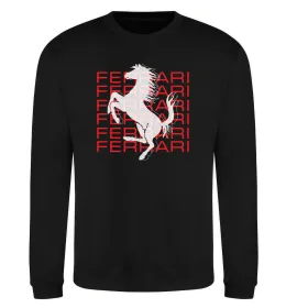 Свитшот Ferrari logo і написи Черный фото