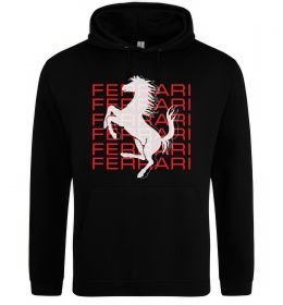 Мужская толстовка (худи) Ferrari logo і написи
