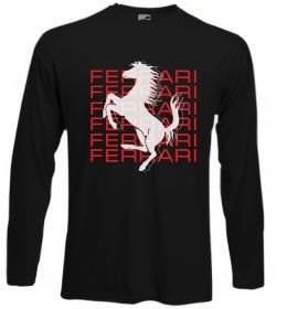 Лонгслів Ferrari logo і написи