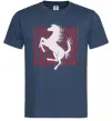 Чоловіча футболка Ferrari logo і написи Темно-синій фото