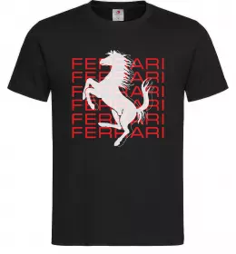 Мужская футболка Logo Ferrari Темно-синий фото