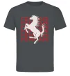 Чоловіча футболка Ferrari logo і написи Графіт фото