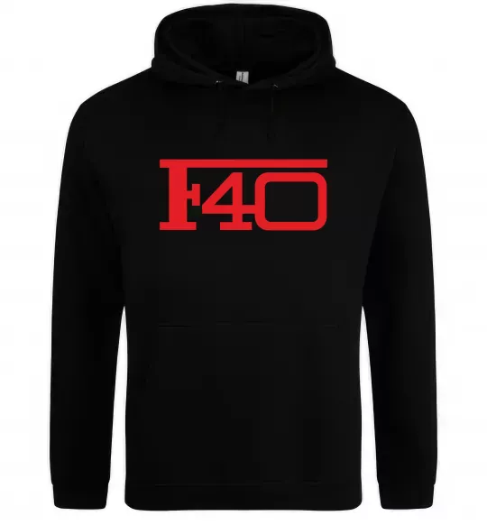 Мужская толстовка (худи) Ferrari F40 Черный фото