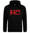 Мужская толстовка (худи) Ferrari F40 Черный фото