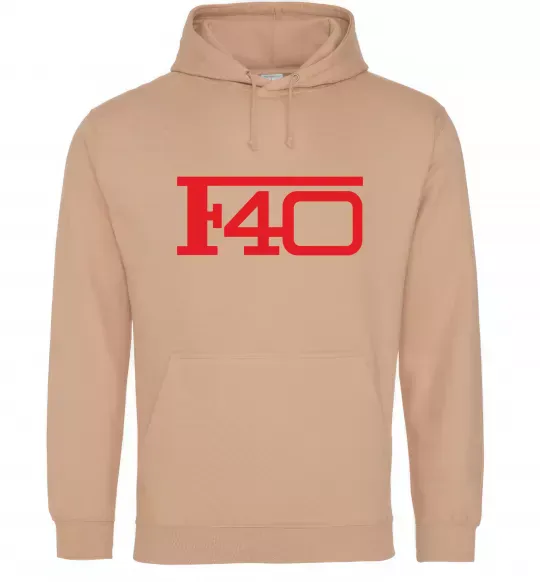 Жіноча толстовка (худі) Ferrari F40 Пісочний фото