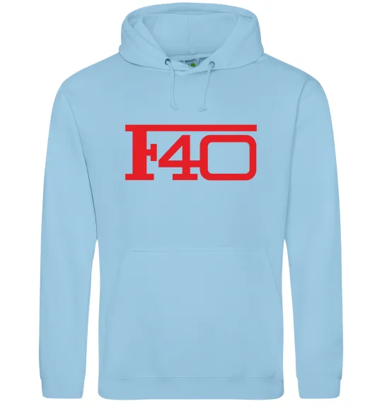 Жіноча толстовка (худі) Ferrari F40 Блакитний фото