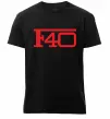 Чоловіча преміум футболка Ferrari F40 Чорний фото