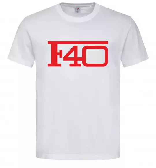 Мужская футболка Ferrari F40 Белый фото