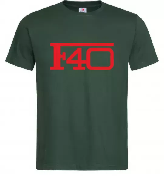 Мужская футболка Ferrari F40 Темно-зеленый фото