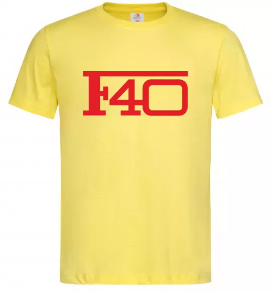 Мужская футболка Ferrari F40 Лимонный фото