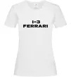 Женская футболка I <3 Ferrari Белый фото