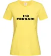 Женская футболка I <3 Ferrari Лимонный фото