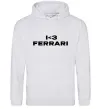 Мужская толстовка (худи) I <3 Ferrari Серый меланж фото