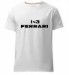 Мужская премиум футболка I <3 Ferrari Белый фото