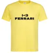 Чоловіча футболка I <3 Ferrari Лимонний фото