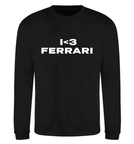 Свитшот I <3 Ferrari Черный фото