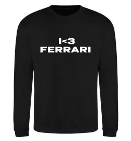 Свитшот I <3 Ferrari Черный фото