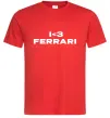 Чоловіча футболка I <3 Ferrari Червоний фото