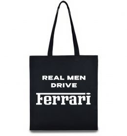 Эко-сумка Real men drive Ferrari